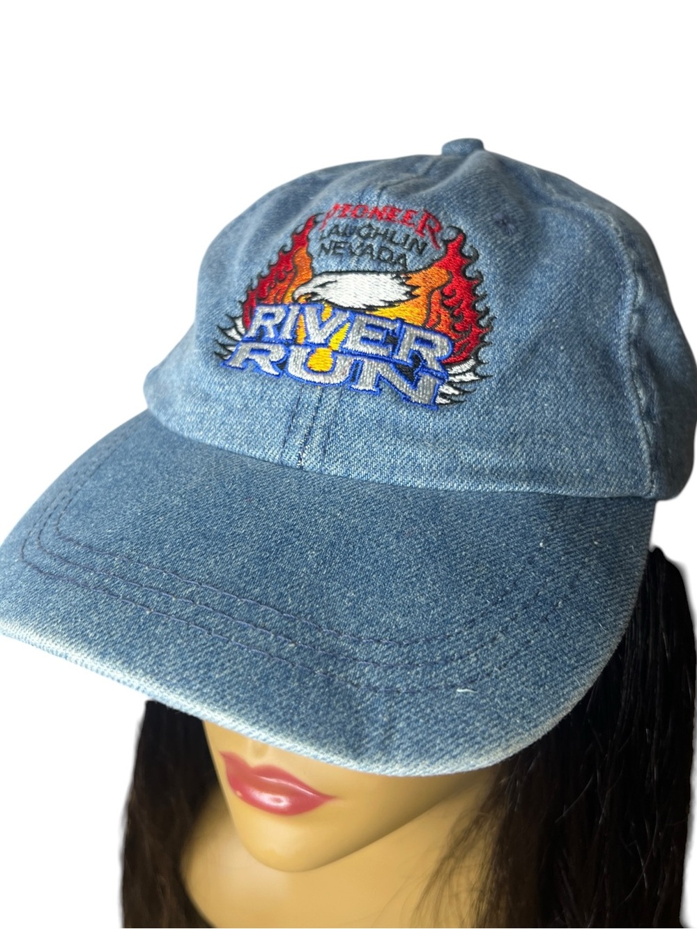Vintage Y2K Pioneer Laughlin Nevada River Run Motorcycle Rally Biker Hat